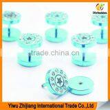 Custom Fancy Colorful Diamond Ear Plugs Piercing Tunnel Stainless Steel Fake Expanders thumbnail-6