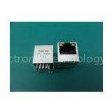 Single Port Shielded 8 Pin Rj45 Connector , Tab-Up 180 Degree Top Entry Rj45 thumbnail-1