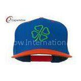 Royal Orange 3D Clover Embroidered Two Tone Snapback Baseball Caps thumbnail-1