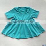 Newest Summer Children Frocks Designs Boutique Girls Cotton Short Sleeves One Piece Lap Dresses thumbnail-1