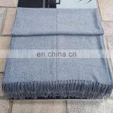 Gray Alpaca Throw Blanket thumbnail-2