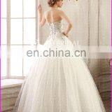 CE194 Luxury A-Line Crystal Beading Lace Real Sample Pictures Of Sexy Wedding Night Dresses Gown thumbnail-2