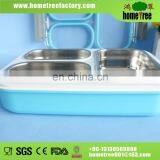 Stainless Steel 3 Compartment Insulated Lunch Box With Leakproof Silicone thumbnail-4