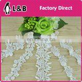 2017 Hot Sale White Polyester Garment Embroidered Lace thumbnail-3