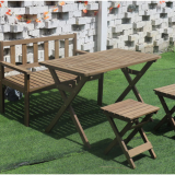 Wooden Outdoor Garden Table Chair thumbnail-3