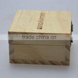Natural Color Unfinished Burnt Stamp Logo Wooden Boxes,hinge Box Wood Accept OEM thumbnail-2