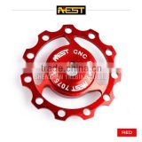 AL7075 CNC bicycle ceramic bearing jockey wheel for sale