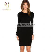 Женское длинное платье-сумка из шерстяного вязания thumbnail-1