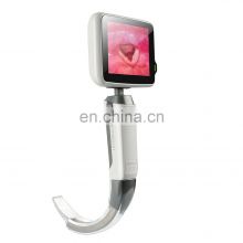 Hot selling LCD digital video reusable laryngoscope set for ENT examination