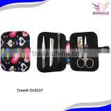 Manicure Set for Gift Cheap Price With Lip Brush Heart Printing 5 Pcs Manicure Set