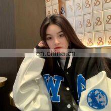 2021 New Autumn American Baseball Uniform Jacket Women's Ins Ice Cube Loose Jacket Couple Jacket thumbnail-3