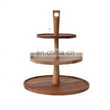 wooden cake stand