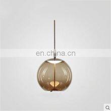 Modern Nordic LED Glass Hanging Lamp Art Indoor Modern Glass Ball LED Pendant Lights thumbnail-4