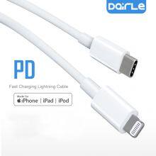 White 18w pd Fast Charger Mfi c to Light Cable for Iphone 12 Apple Original thumbnail-3