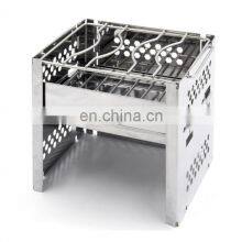 Outdoor Portable Stainless Steel Charcoal Camping Bbq Grill thumbnail-1