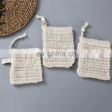 Processing Custom Ramie Bath Ring Wholesale Soap Bag Hand Soap Storage Bag