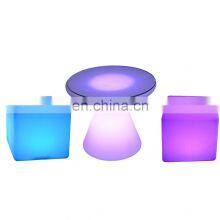 Glow Furniture Sets Led Cube Chair Bar Stool Garden Furniture Kvadratna Stolica thumbnail-1