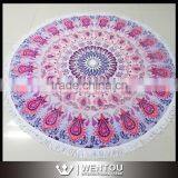 Round Shape Woven Technics Tassel Round Beach Towel Quality Choice thumbnail-1