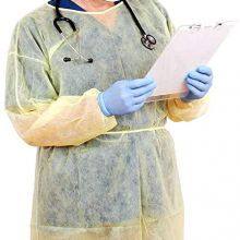 Protective Healthcare Workers Patients PP Nonwoven Disposable Isolation Gown thumbnail-2