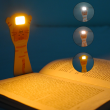Cute Animal Reading In Bed Usb Rechargeable Book Light Clip On Led Mini Book Light Reading Light for Book