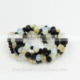 Multi Strand Colorful Glass Beads Fashion Beaded Bracelet thumbnail-2