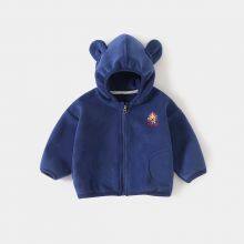 Children's Fleece Jacket Baby Newborn Coat Kids Warm Clothes Hoodie thumbnail-2