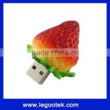 PVC strawberry usb flash/2G,4G,16G/CE,FCC,ROHS