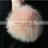 Stylish Real Fox Fur Pompom Garment Accessories Soft Fur Balls thumbnail-1