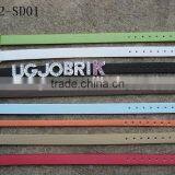 Wholesale Matte and Floor Pattern PU Leather Wristbands Can be Slided With Letters thumbnail-1