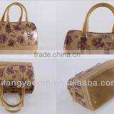 Latest Fashion Bag Design/pvc Handbags for Women/beautiful Flower Handbag thumbnail-3