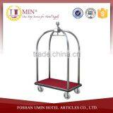 High Quality Stainless Steel Luggage Trolley for Hotel thumbnail-1