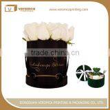 Custom Packaging Cut Flowers Accept Custom Order and Round Flower Box