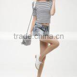 Newest Maxi Denim Shorts Wholesale Ladies Short Jeans Loose Summer Woman Short Pants thumbnail-2