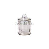 0.5L Storage jar with line in light amber color