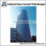 Curved Unitized Glass Curtain Wall System