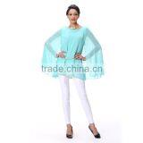 2016 Ocean Green Top Quality Cape Top With Belt For Girls in China thumbnail-2