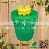 China Mechanical Kitchen Bucket With Butterfly Shape Timer