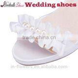 OEM Wholesale White Wedding Shoes Ladies Heels Size 34-41 Small Order thumbnail-2