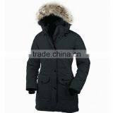 the Latest Coat Styles for Women Fur Hooded Green Coat Goose Feather Jacket, Women Down Coat thumbnail-1
