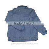 Wholesale Navy Blue Factory Jean Work Jacket thumbnail-3
