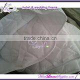 Queen Mattress Pads With Corner Elastic Stripes, White Mattress Pads for Hotels, Motels, Spas thumbnail-1