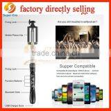 Factory Directly Selling Extendable Portable Mobile Phone Bluetooth Selfie Monopod Selfie Stick Tripod For IOS&Android Phone