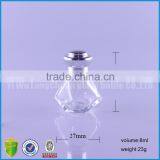 Wholesale Clear 8ml 12ml Empty Cosmetic Glass Liquid Bottle With Metal Cap thumbnail-2