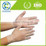 9" disposable powder free clear gloves