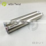 2014 hot selling and high quality ego battery, ego twist mod, ego twist battery without switch