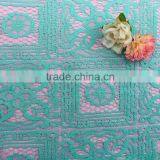 cotton nylon green geometical Floral lace swiss tulle lace fabric african high quality swiss voile african lace                        
                                                Quality Choice