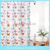 Butterflys Printing Colorful Curtain Fabric, Suppliers eva Shower Curtain