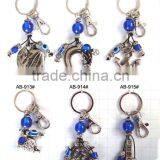 Polyester And Alloy Beads DIY Key Chain