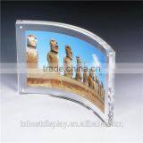 Fashion Clear Cheap Acrylic Picture Frames/curved Acrylic Photo Frame/acrylic Magnetic Photo Frame Manufacturer