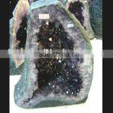 Natural Rock Amethyst Quartz Crystal Geode